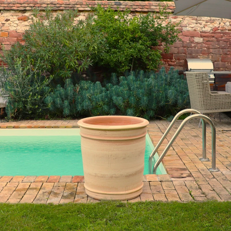 XXL Terracotta Pflanzkübel "Canna", H=60 cm