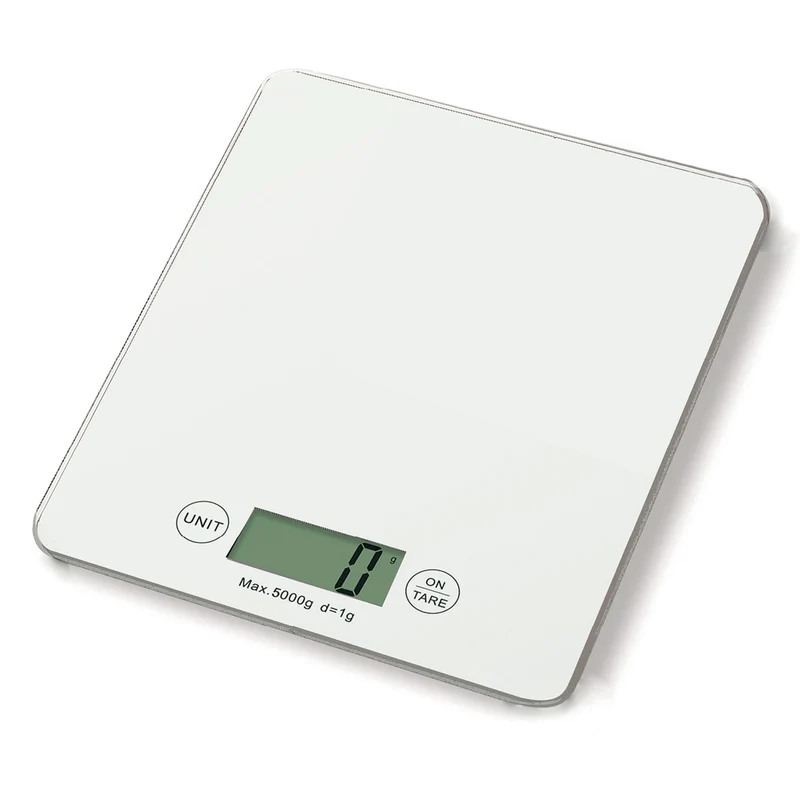 Küchenwaage weiß- Tragkraft 5Kg