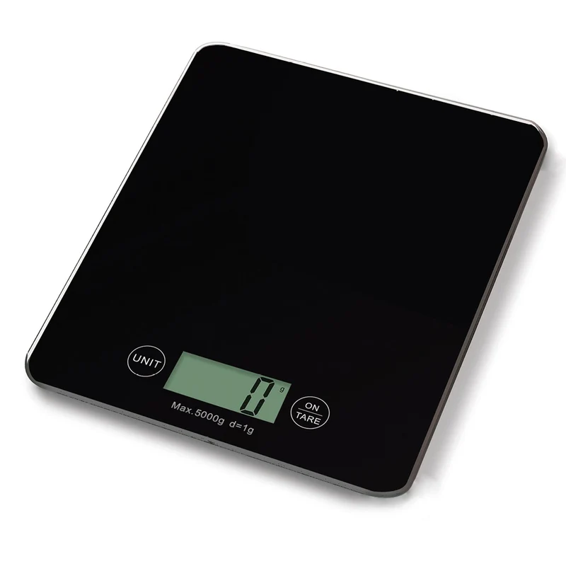 Küchenwaage schwarz - Tragkraft 5Kg