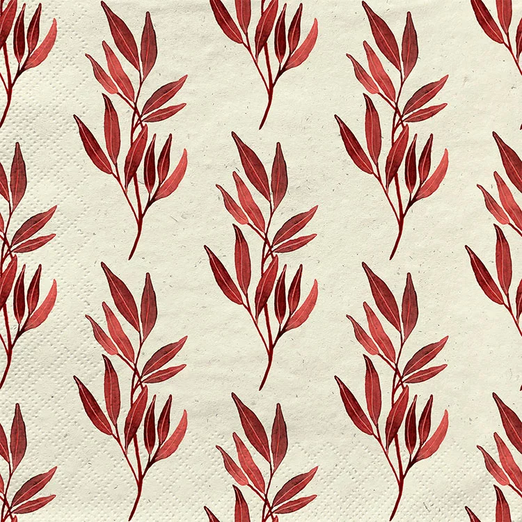 Lunch Serviette "romantic leaves" 33x33cm - 20Stk.