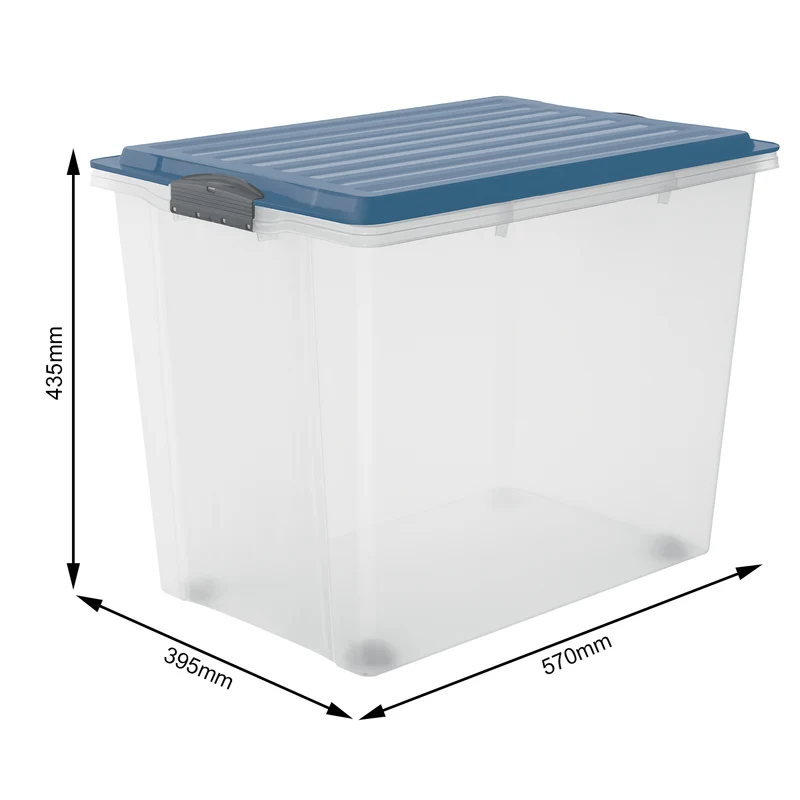 Stapelbox mit Rollen DIN A3, 70 l COMPACT