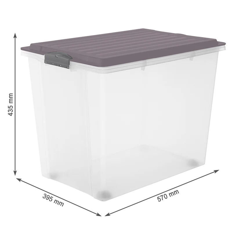 Stapelbox mit Rollen DIN A3, 70 l COMPACT