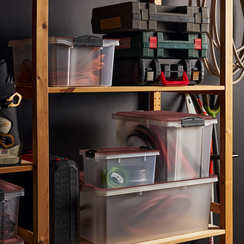 Stapelbox mit Rollen DIN A3, 70 l COMPACT
