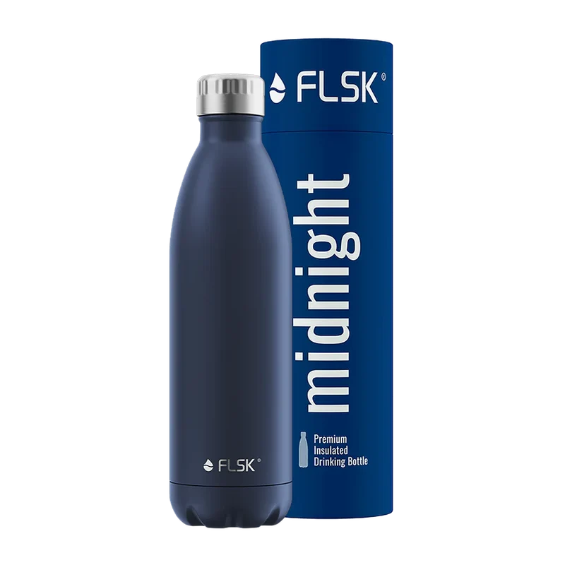 FLSK Trinkflasche aus Edelstahl 750 ml - midnight