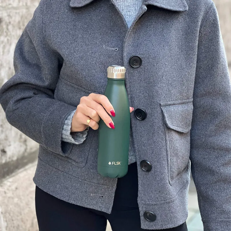 FLSK Trinkflasche aus Edelstahl 750 ml - dark pine