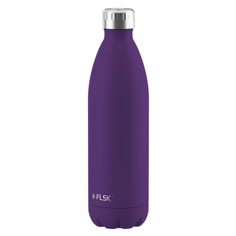 FLSK Trinkflasche aus Edelstahl 1000 ml - nordic plum