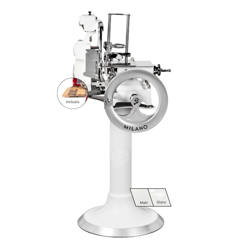 Berkel Volano B114X – Exklusive Schwungradmaschine mit Standfuß und Fassholzbrett