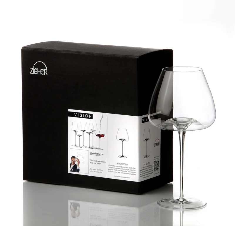 Zieher Weinglas "Balanced" Vision-Serie – Mundgeblasenes Kristallglas XXL 850 ml