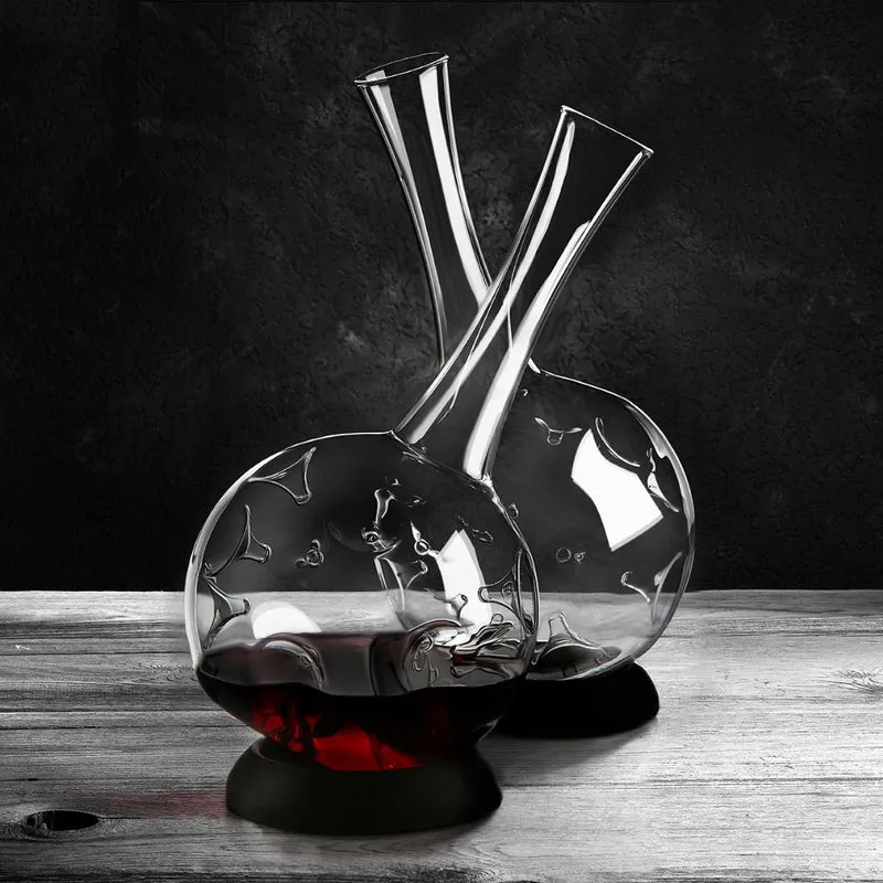 Weindekanter „Eddy“ – 1,5L Karaffe aus Borosilikatglas | Innovatives Design von Zieher