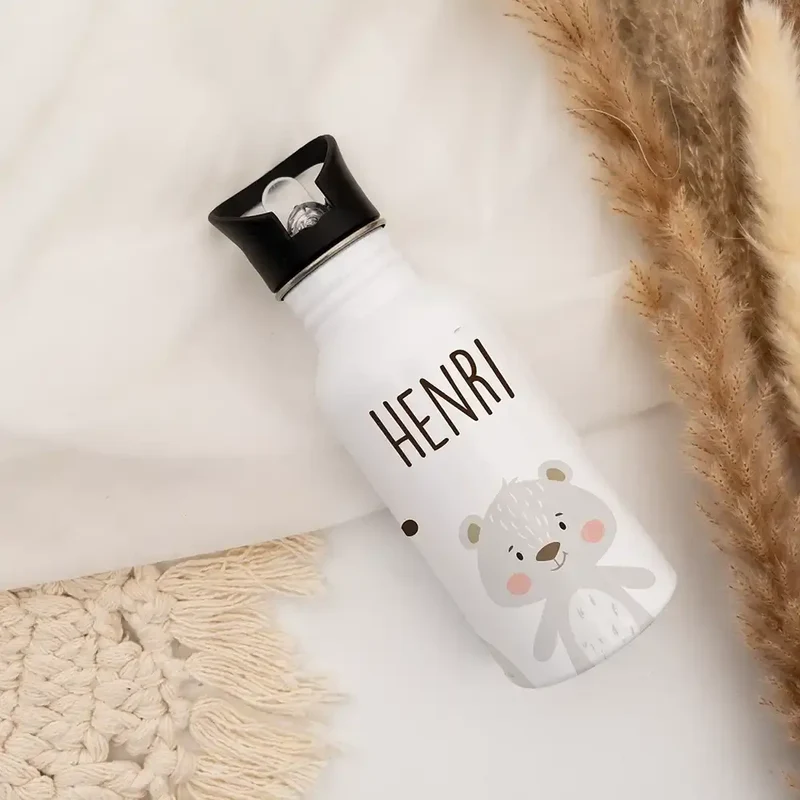Trinkflasche Kinder Edelstahl - niedliche Motive
