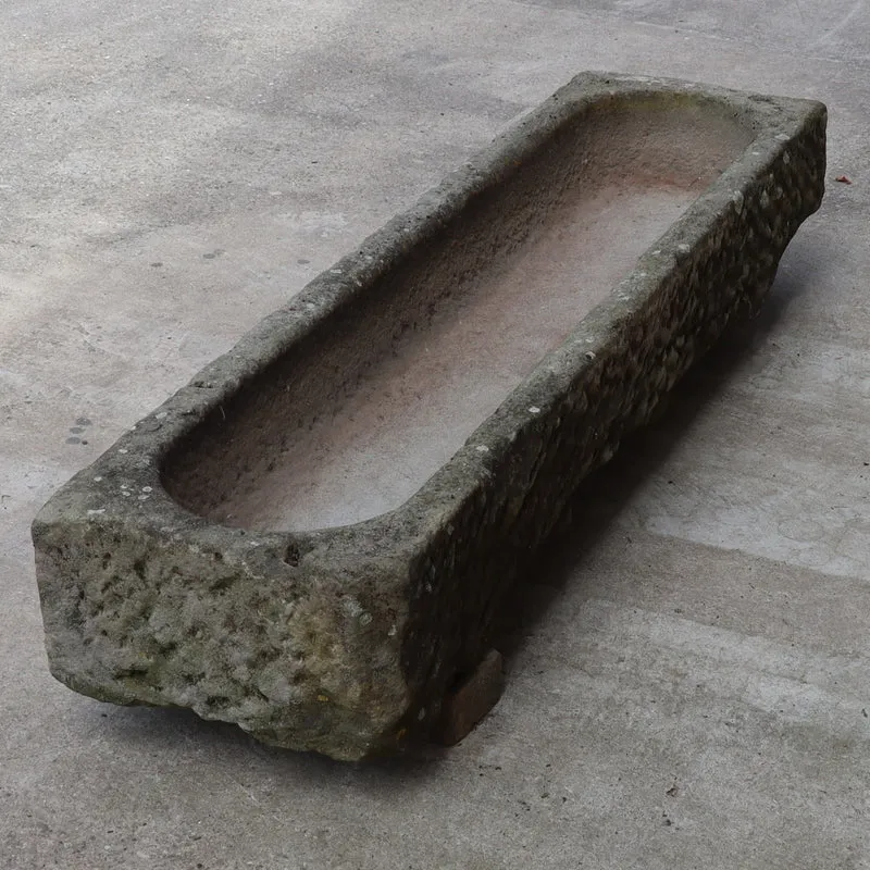 antike Sandsteintränke 170 x 42 x 24 cm