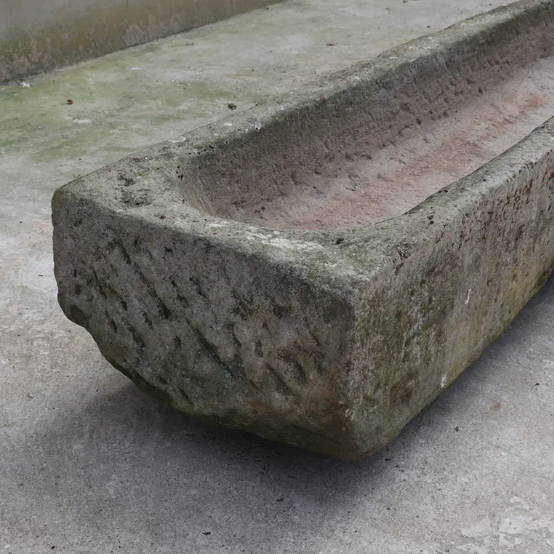 antike Sandsteintränke 170 x 42 x 24 cm