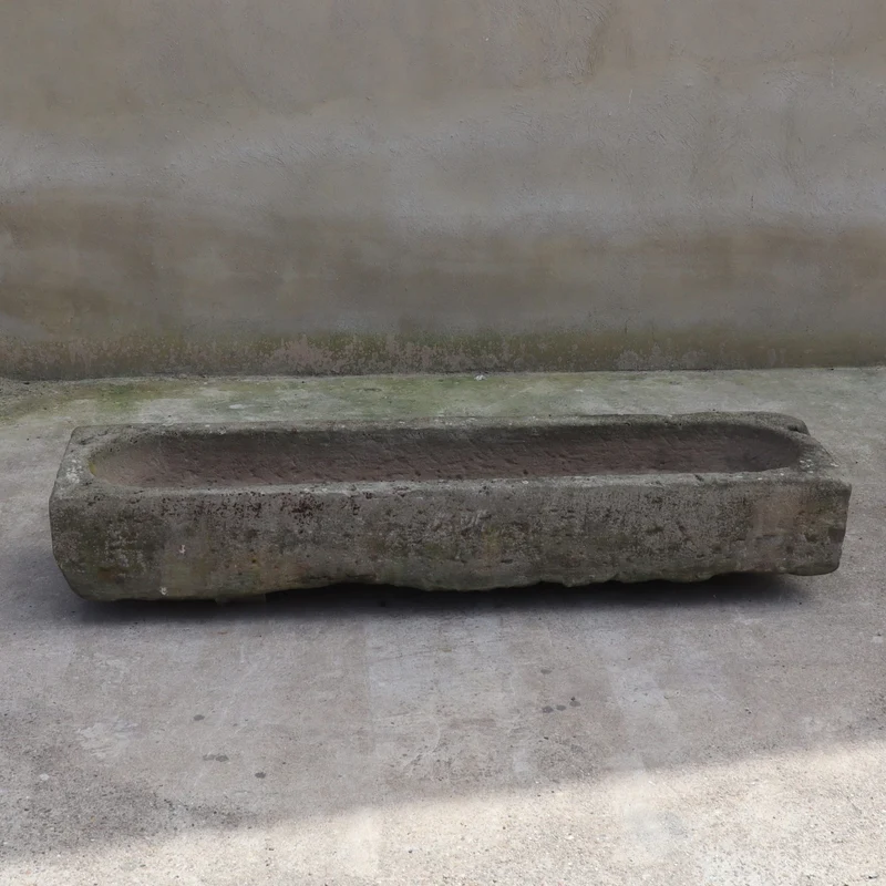 antike Sandsteintränke 170 x 42 x 24 cm