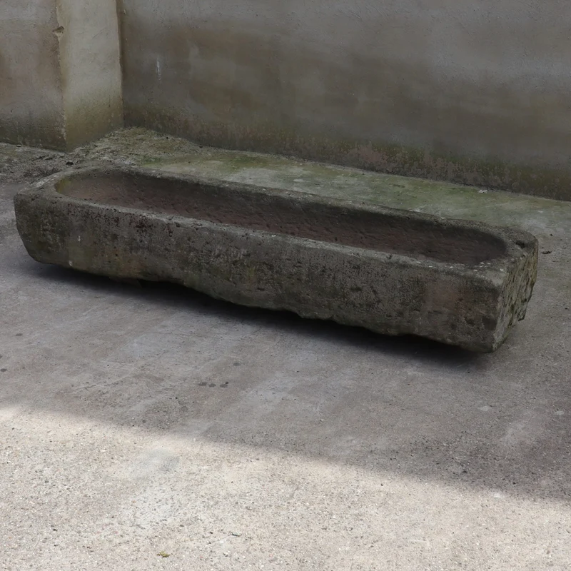 antike Sandsteintränke 170 x 42 x 24 cm