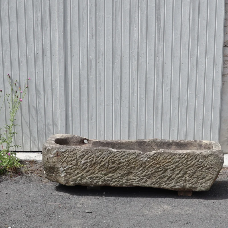 antikes Sandsteinbecken 154 x 50 x 36
