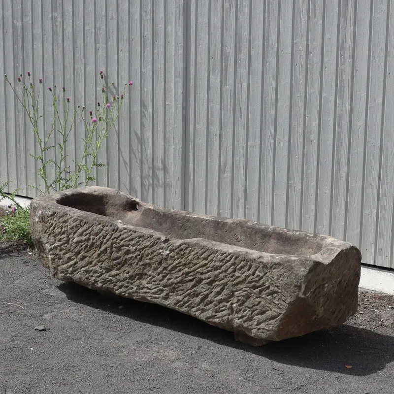 antikes Sandsteinbecken 154 x 50 x 36