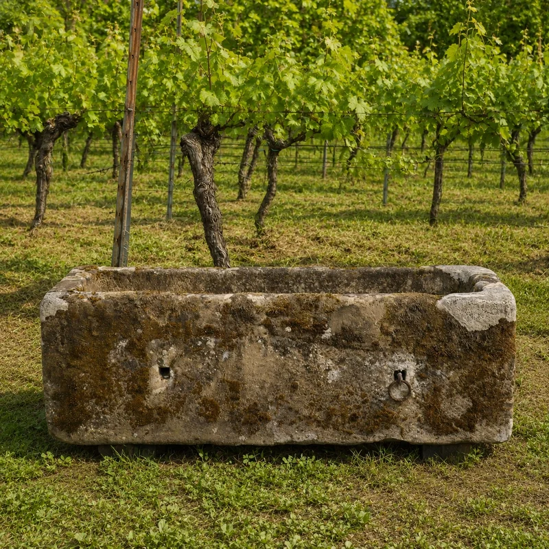 altertümliche Tränke aus Sandstein 124 x 48 x 40 cm