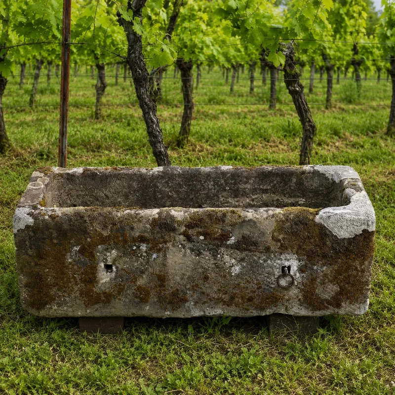 altertümliche Tränke aus Sandstein 124 x 48 x 40 cm