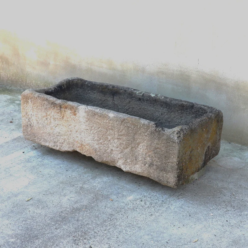 antiker Sandsteintrog 124 x 55 x 32 cm