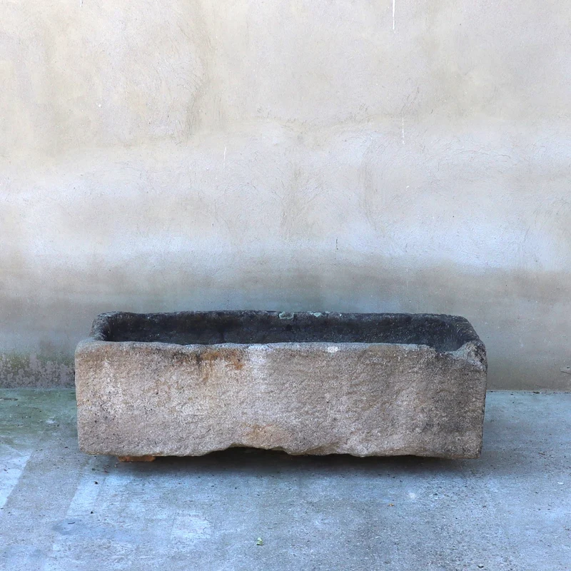 antiker Sandsteintrog 124 x 55 x 32 cm