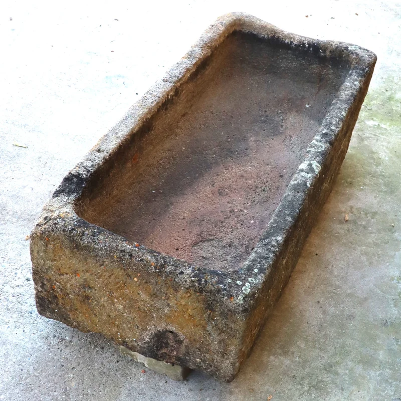 antiker Sandsteintrog 124 x 55 x 32 cm