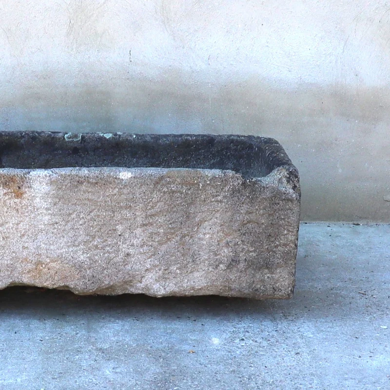 antiker Sandsteintrog 124 x 55 x 32 cm
