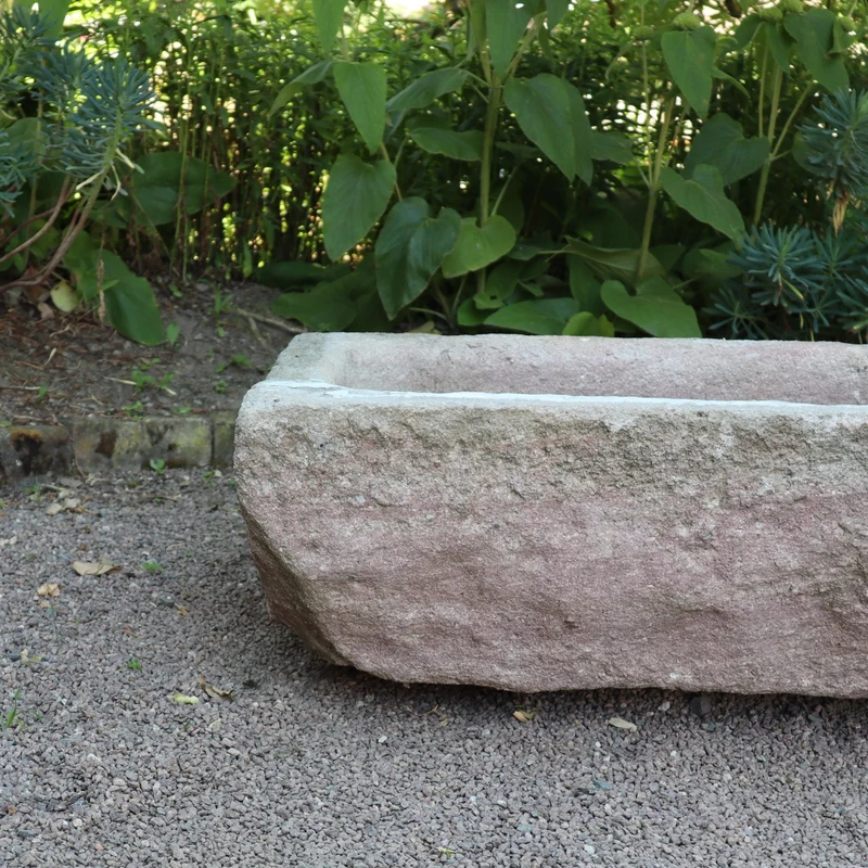 nostalgischer Pflanzkübel aus Sandstein 80 x 59 x 29 cm