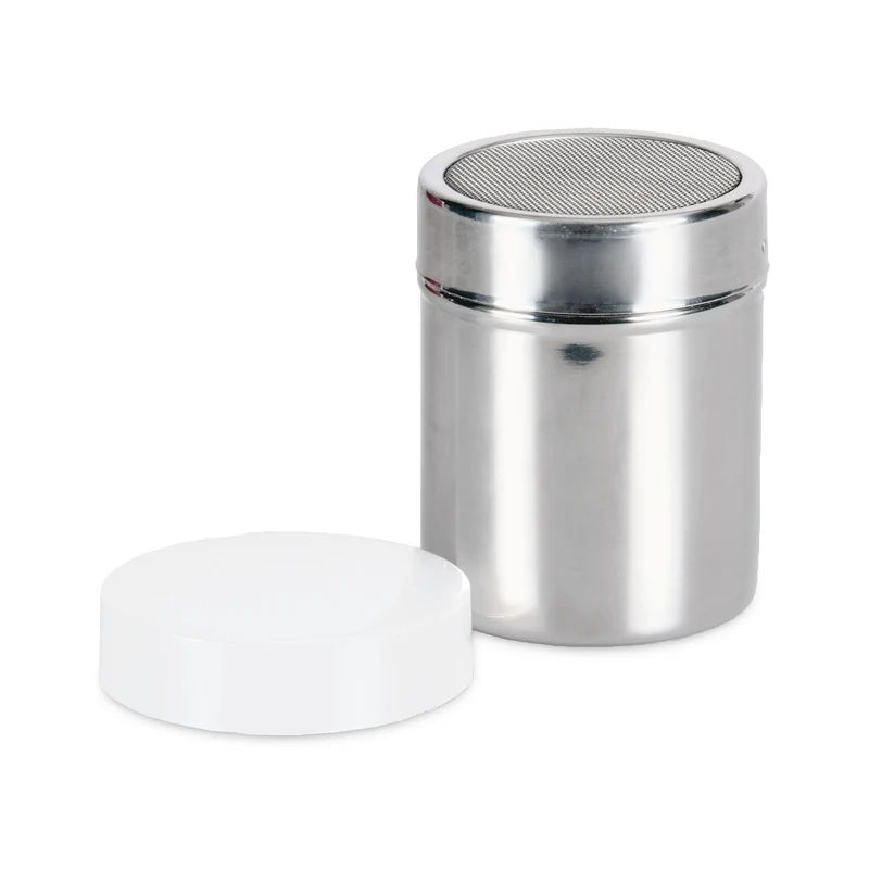 Puderzucker Streuer mit Deckel, 200g, Edelstahl