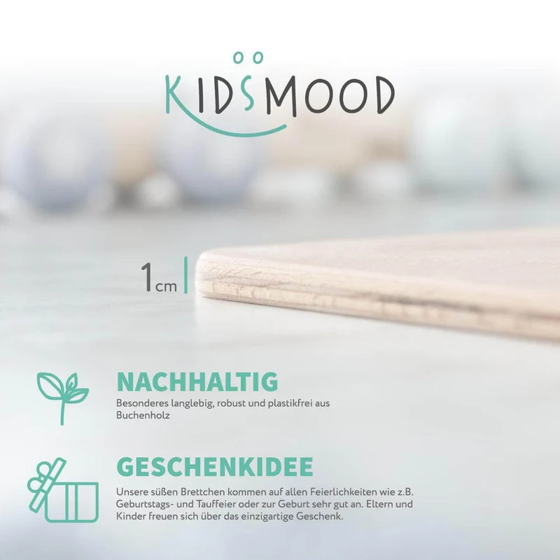 Frühstücksbrettchen Holz Bär