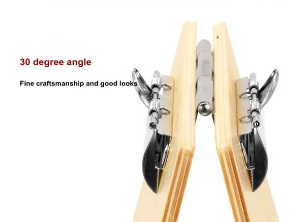 Tischaufsteller Holz A5 doppelseitig mit Clip – Menühalter & Flyerhalter
