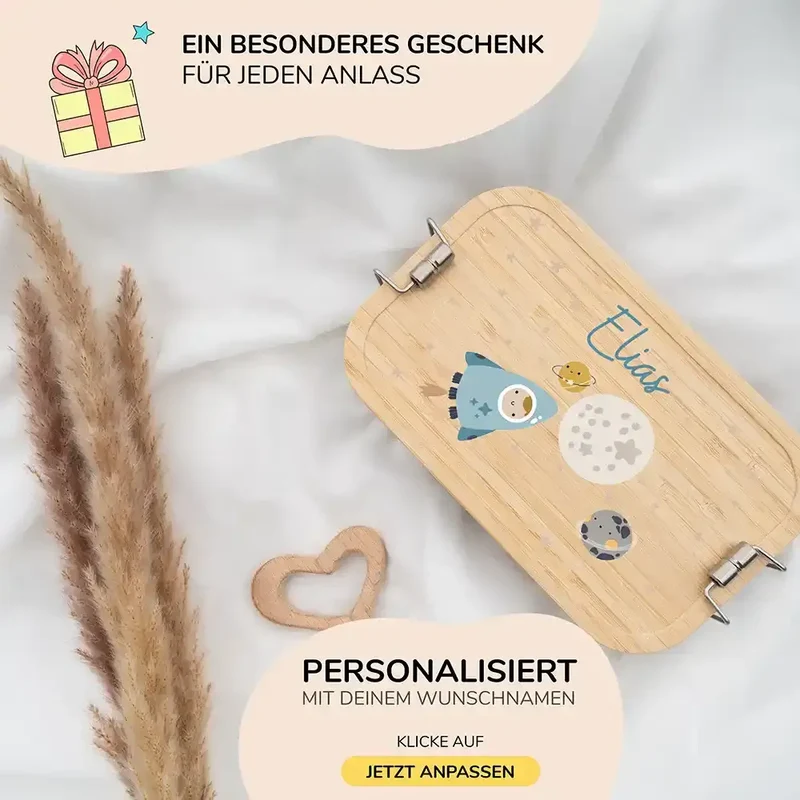 Brotdose personalisiert Weltall