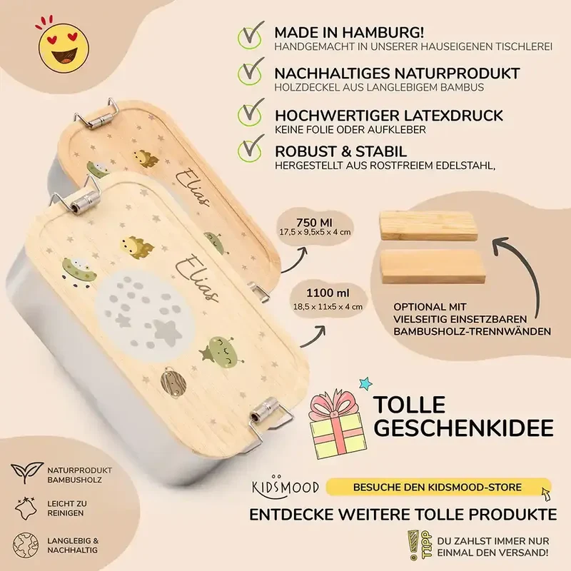 Brotdose personalisiert Weltall