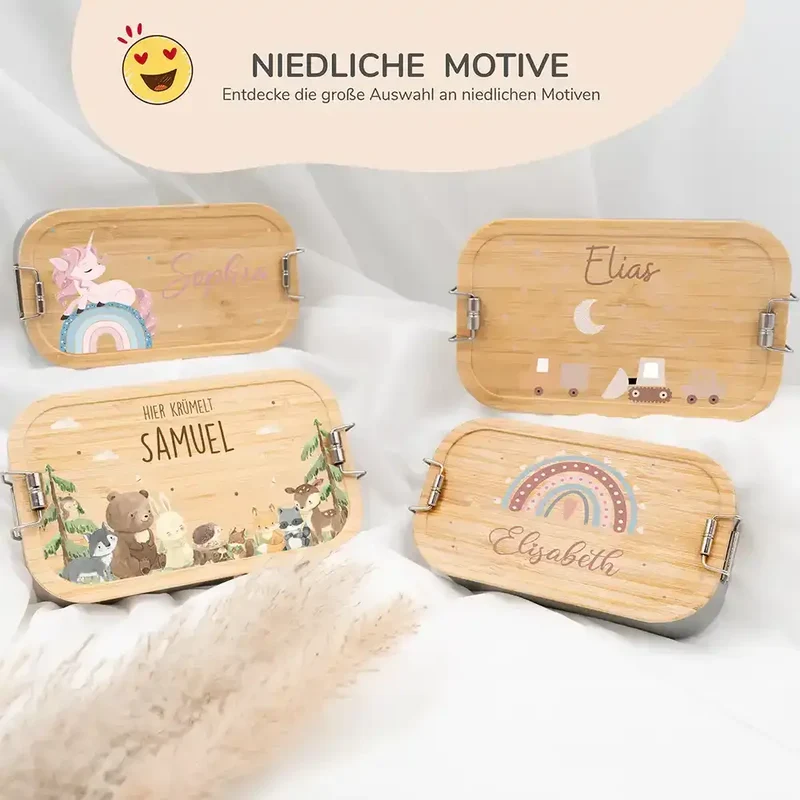 Brotdose Kinder personalisiert - Baustelle