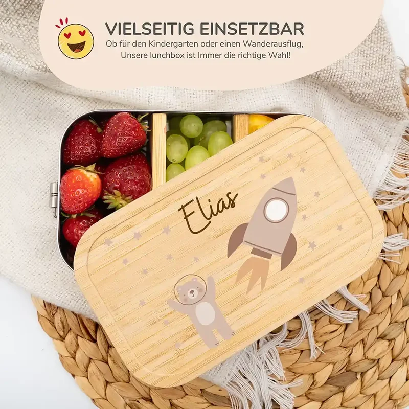 Brotdose Kinder personalisiert - Astronaut