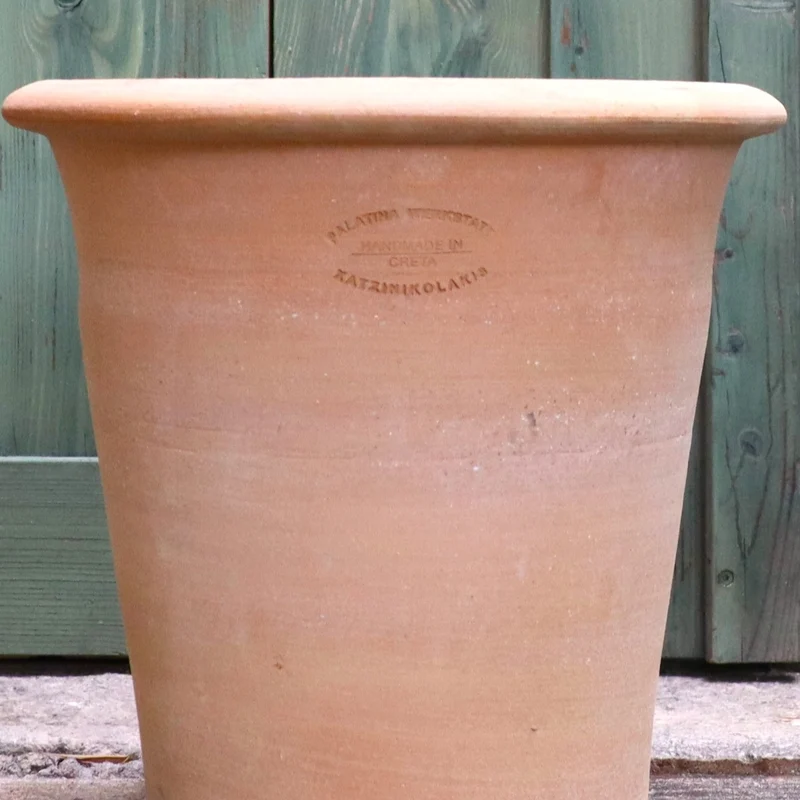 Terrakotta Pflanztopf „Dahlia“ 35 cm – Handgemacht & Frostfest