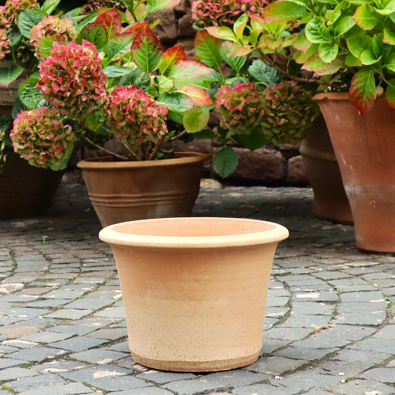 Terrakotta Blumentopf „Hosta“ 35 cm – Handgemacht & Frostfest