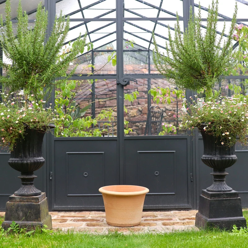 Terrakotta Blumentopf „Hosta“ 35 cm – Handgemacht & Frostfest
