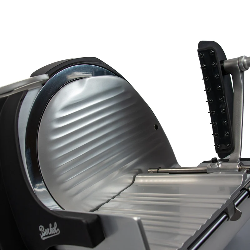 Berkel Home Line 250 Plus Schwarz Matt, Aufschnittmaschine, Schneidemaschine + 100% handgefertigtes Schneidebrett