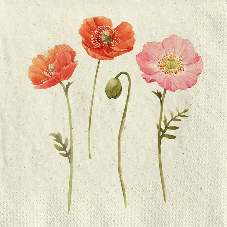 Cocktail Serviette "Summer beauties" 24x24cm - 20Stk.
