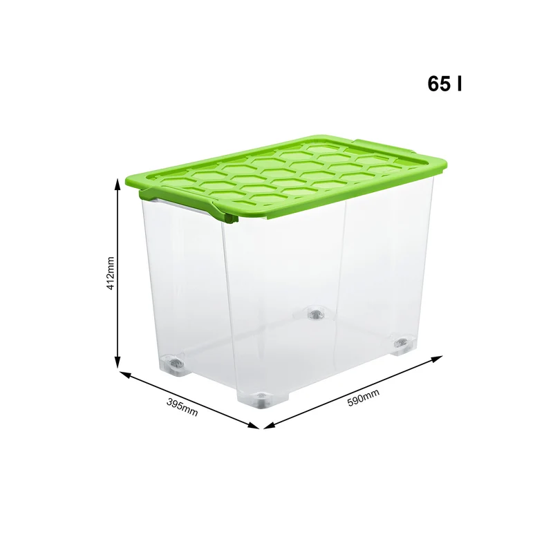 Box mit Rädern und Deckel 65 l EVO SAFE KEEPING