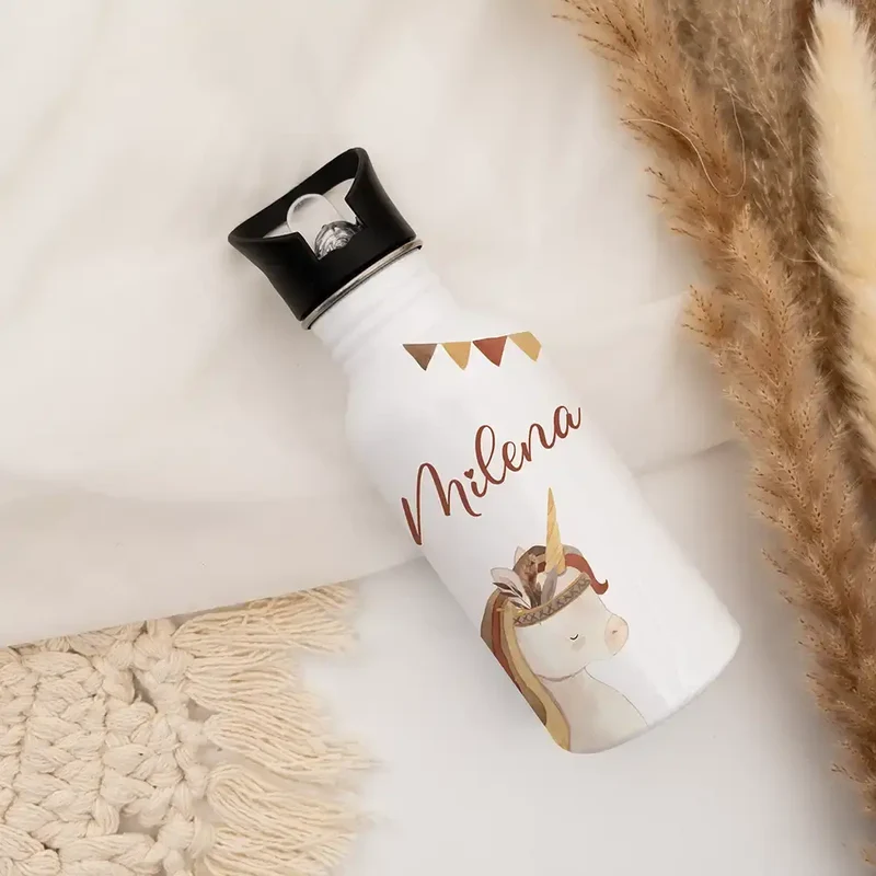 Trinkflasche Kinder Edelstahl - niedliche Motive