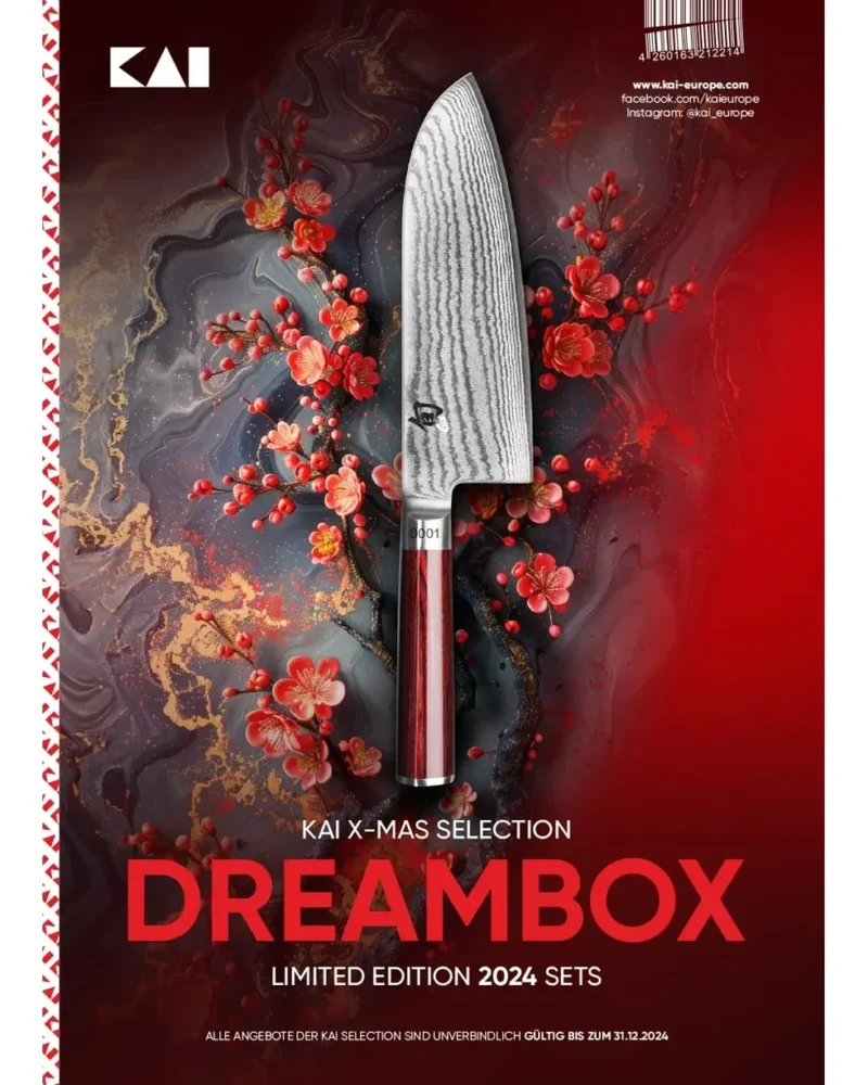 KAI X-MAS SELECTION DREAMBOX Santoku + Tim Mälzer Kochschürze
