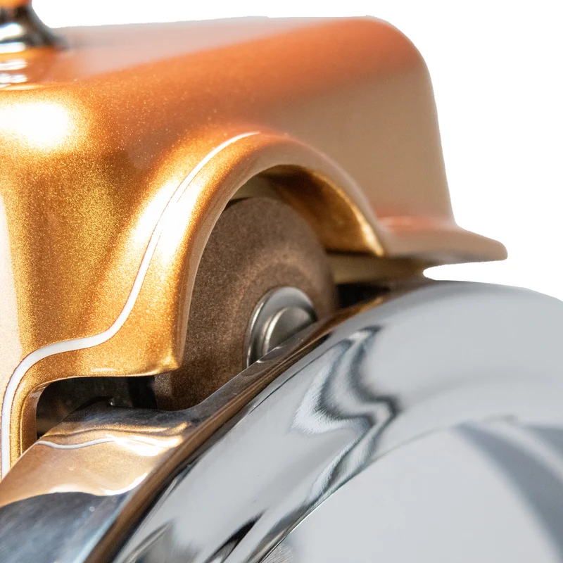 Berkel Volano B114 Schwungradmaschine Gold mit Fassholz- Einlegebrett