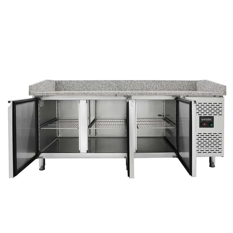 EASYLINE Pizzakühltisch 800 / 3-türig "grau"