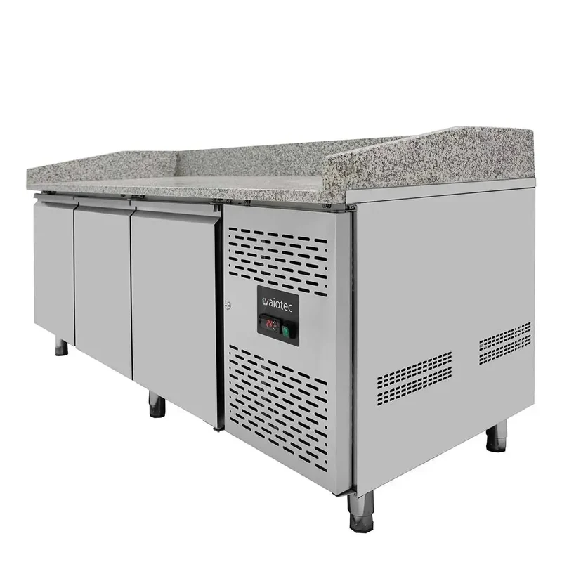 EASYLINE Pizzakühltisch 800 / 3-türig "grau"