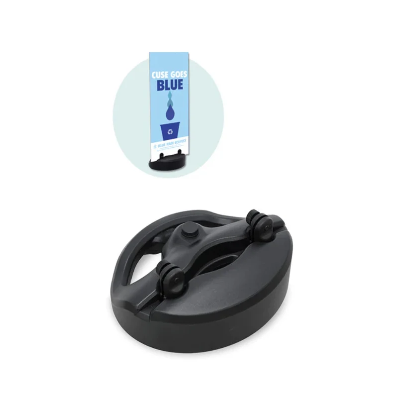Panel Waterbase Kundenstopper – Wasserfuß für Werbeschilder & Werbepaneele 3–10 mm Schwarz