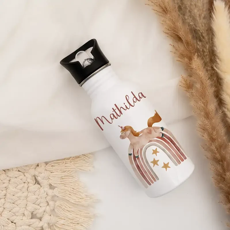 Trinkflasche Kinder Edelstahl - niedliche Motive