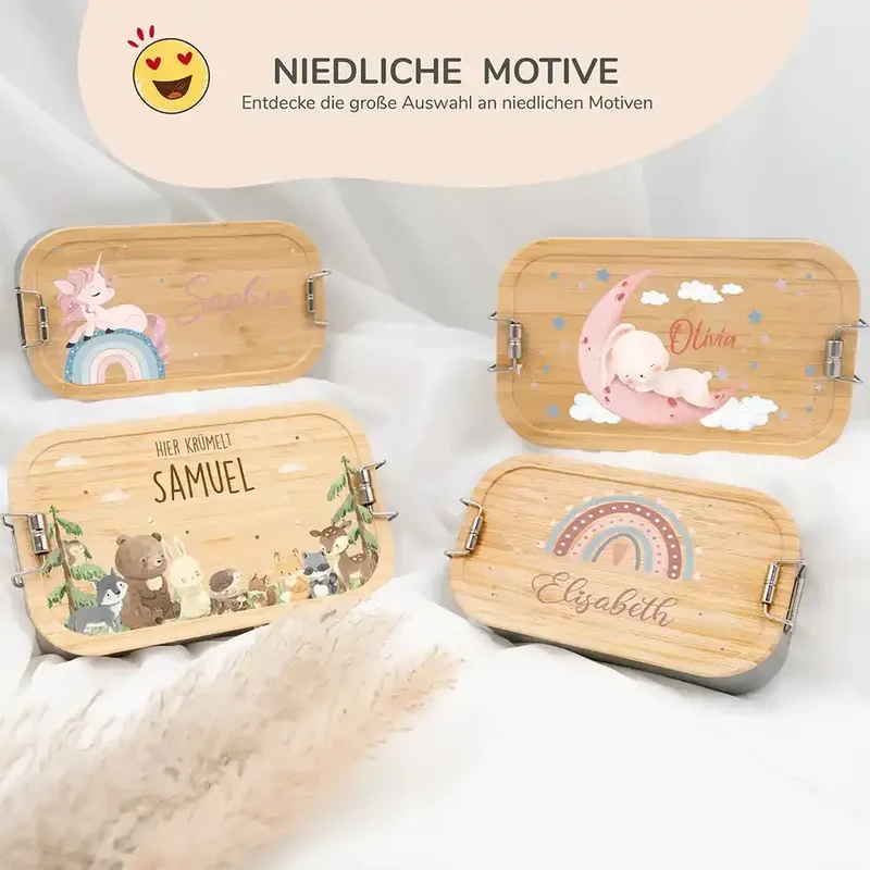 Brotdose Kinder personalisiert Baby Hase