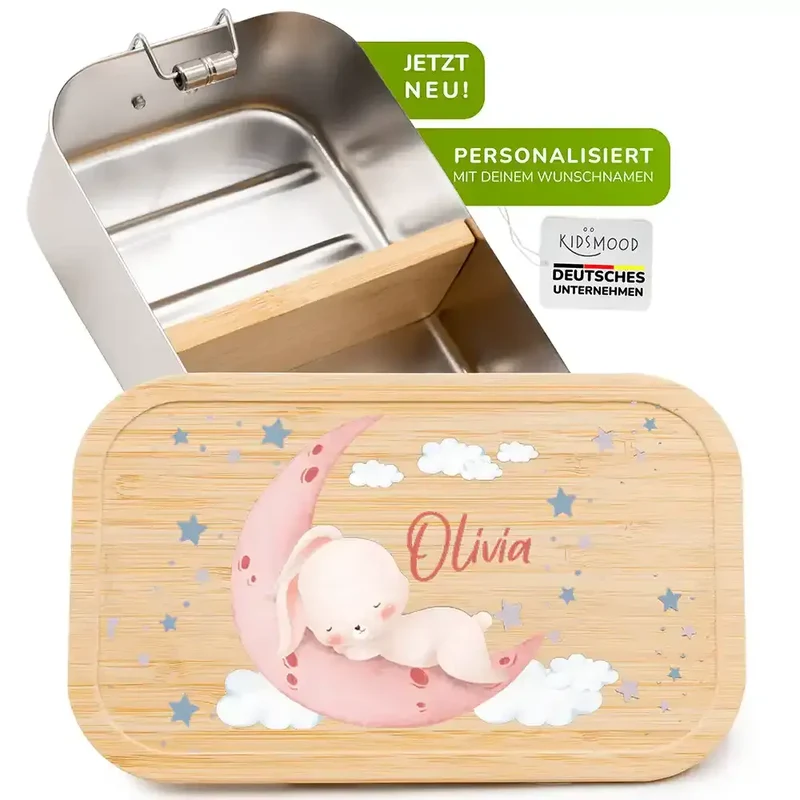Brotdose Kinder personalisiert Baby Hase