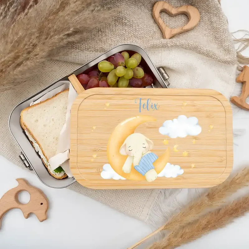Brotdose Kinder personalisiert - Süßer Elefant